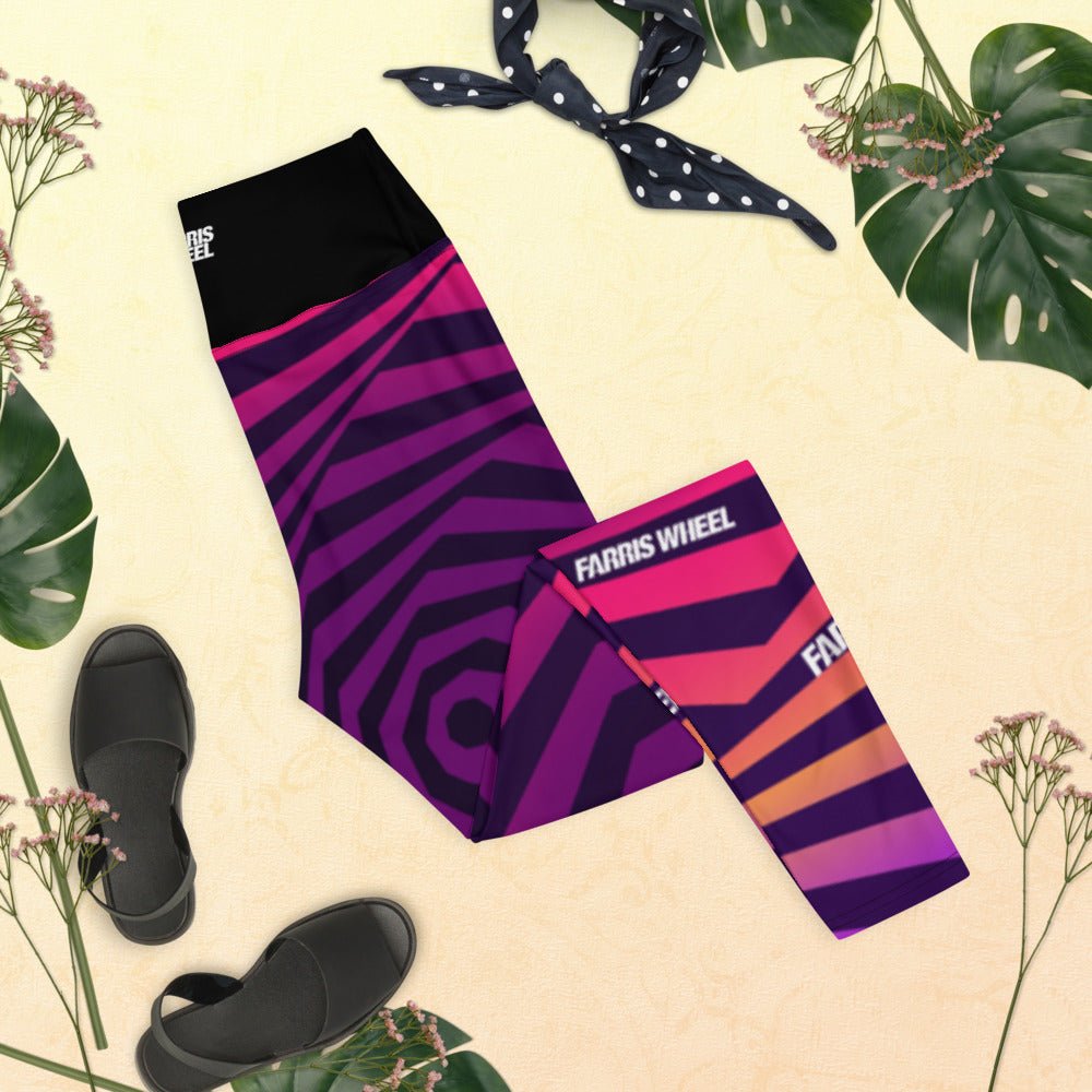 Farris Wheel Swirl Trippy Yoga Leggings - BeExtra! Apparel & More