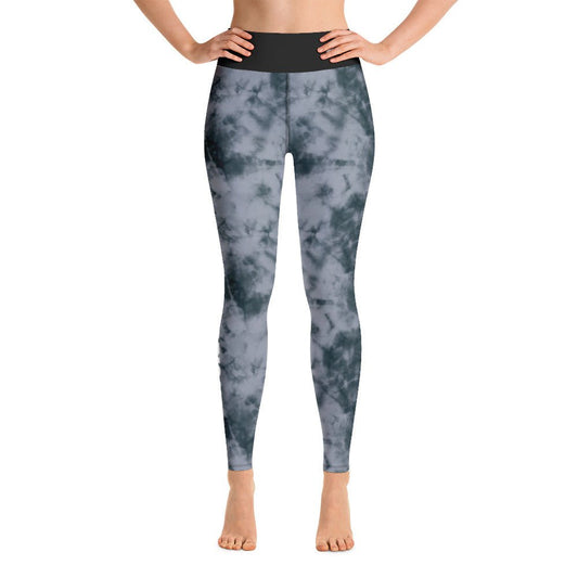 Farris Wheel Tie-Dye Yoga Leggings (Grey) - BeExtra! Apparel & More