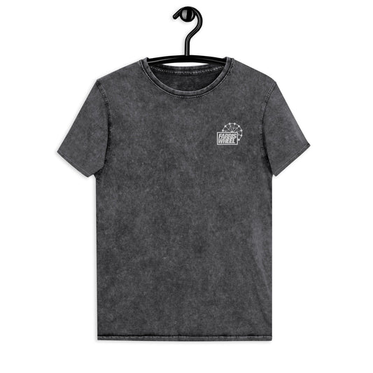 Farris Wheel Unisex Acid Wash Denim T-Shirt - BeExtra! Apparel & More