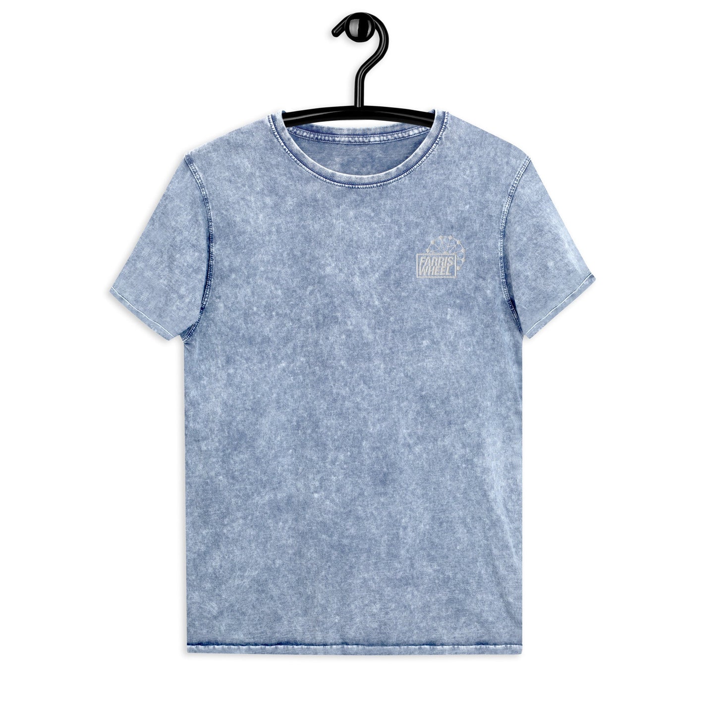Farris Wheel Unisex Acid Wash Denim T-Shirt - BeExtra! Apparel & More