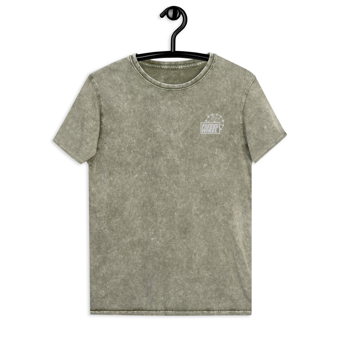 Farris Wheel Unisex Acid Wash Denim T-Shirt - BeExtra! Apparel & More