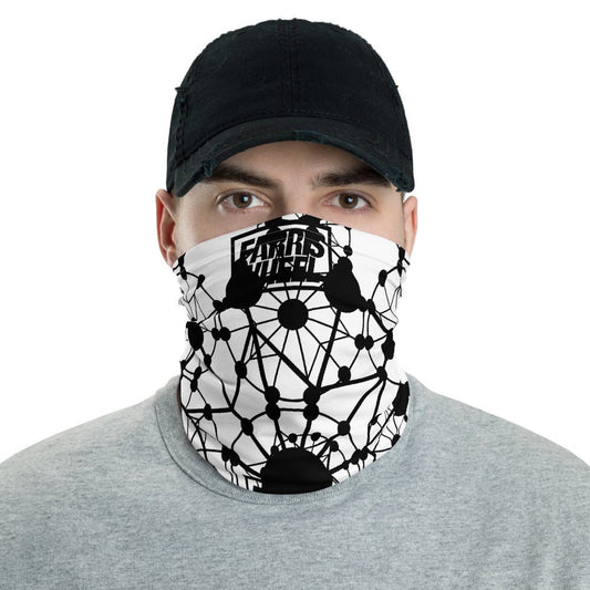 Farris Wheel White Neck Gaiter - BeExtra! Apparel & More