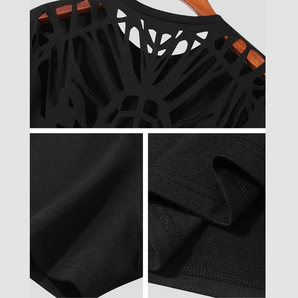 Festival Style Men's T-Shirt with Open Back - BeExtra! Apparel & More