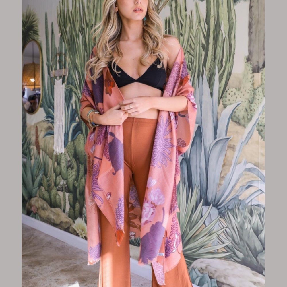 Floral California Summer Kimono - BeExtra! Apparel & More