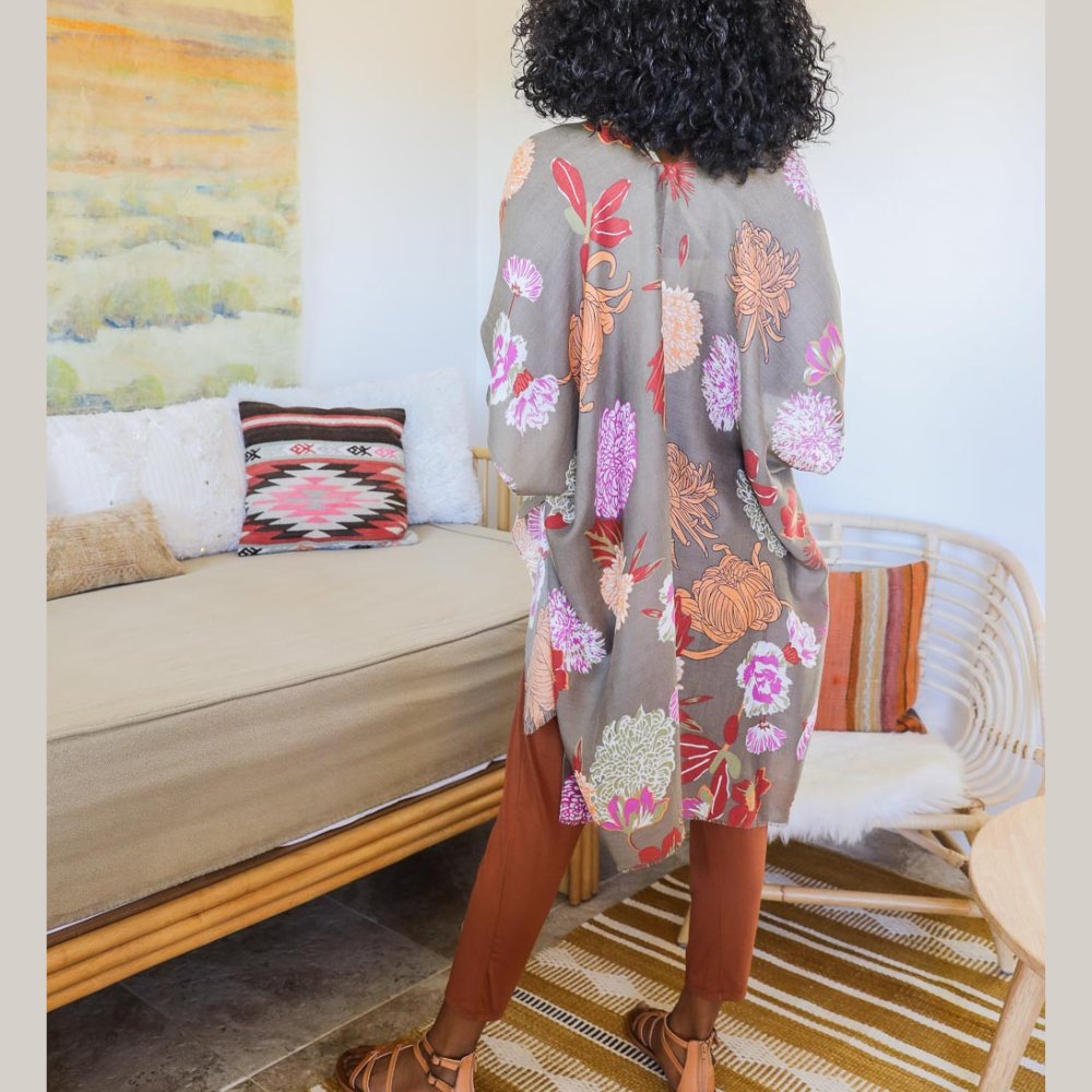 Floral California Summer Kimono - BeExtra! Apparel & More