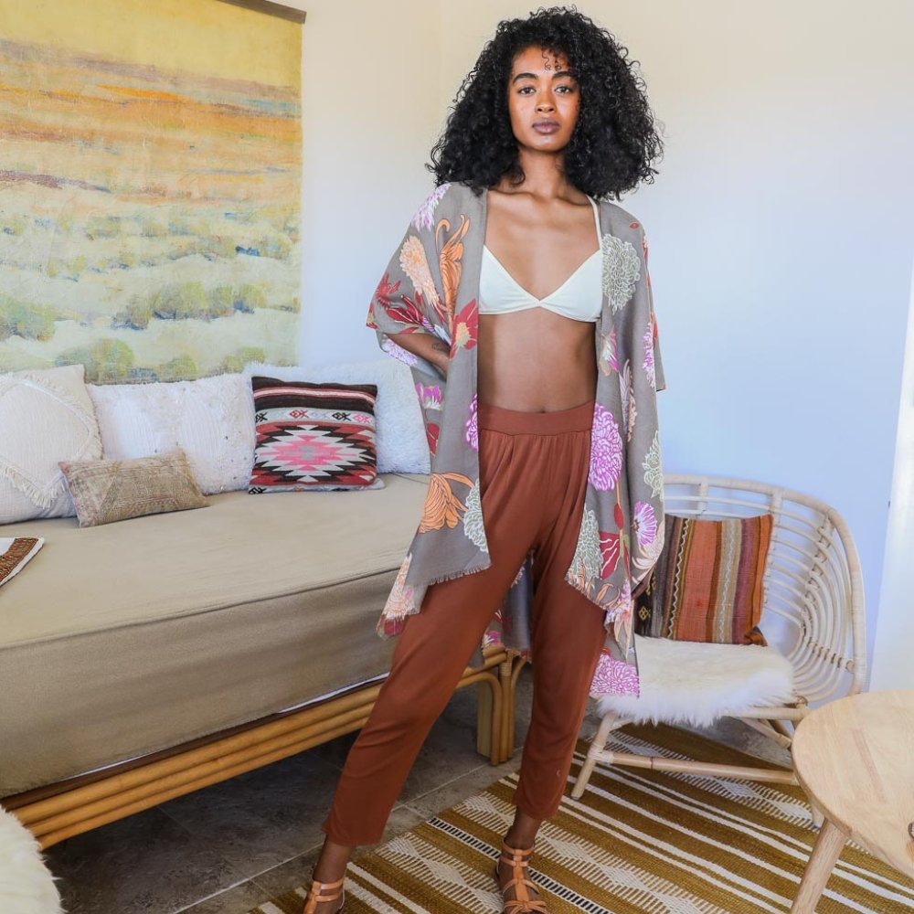 Floral California Summer Kimono - BeExtra! Apparel & More