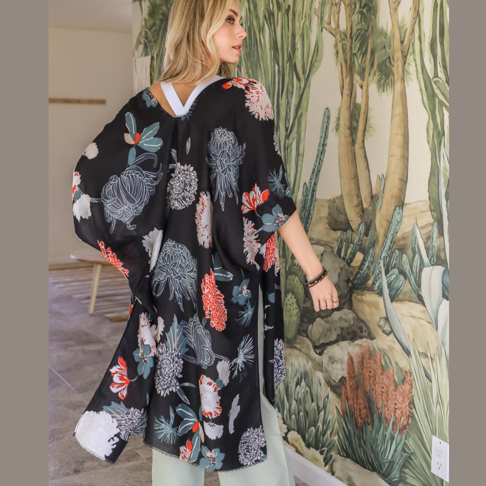 Floral California Summer Kimono - BeExtra! Apparel & More