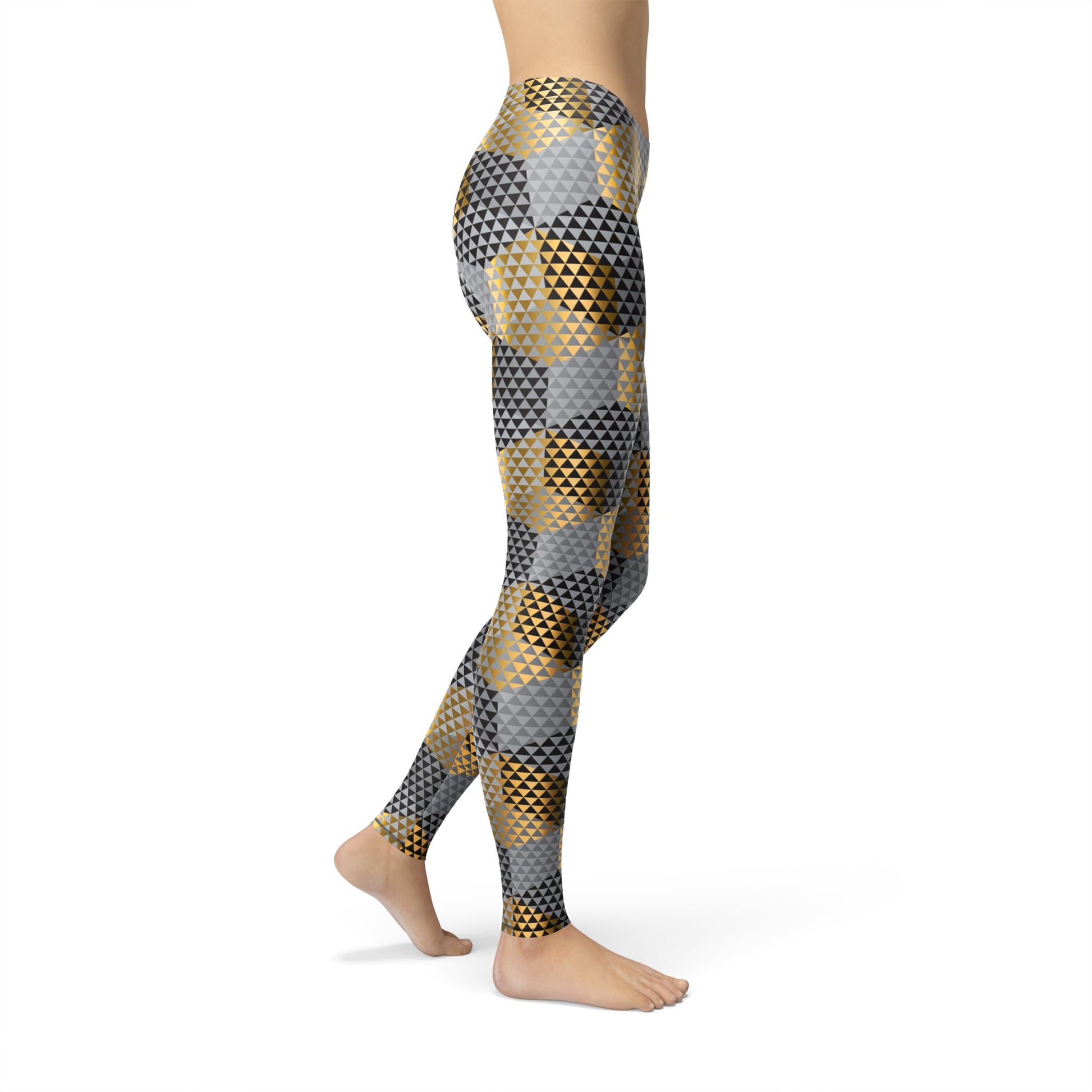 Golden Geometric Leggings - BeExtra! Apparel & More
