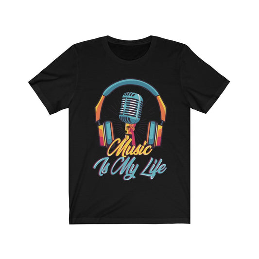 Headphone and Mic Music is my Life Unisex T-shirt - BeExtra! Apparel & More