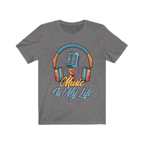 Headphone and Mic Music is my Life Unisex T-shirt - BeExtra! Apparel & More
