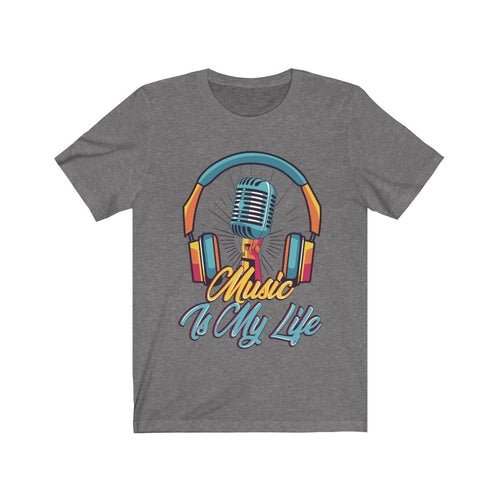 Headphone and Mic Music is my Life Unisex T-shirt - BeExtra! Apparel & More