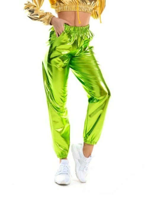 Holographic Women's Festival Rave Pants - BeExtra! Apparel & More