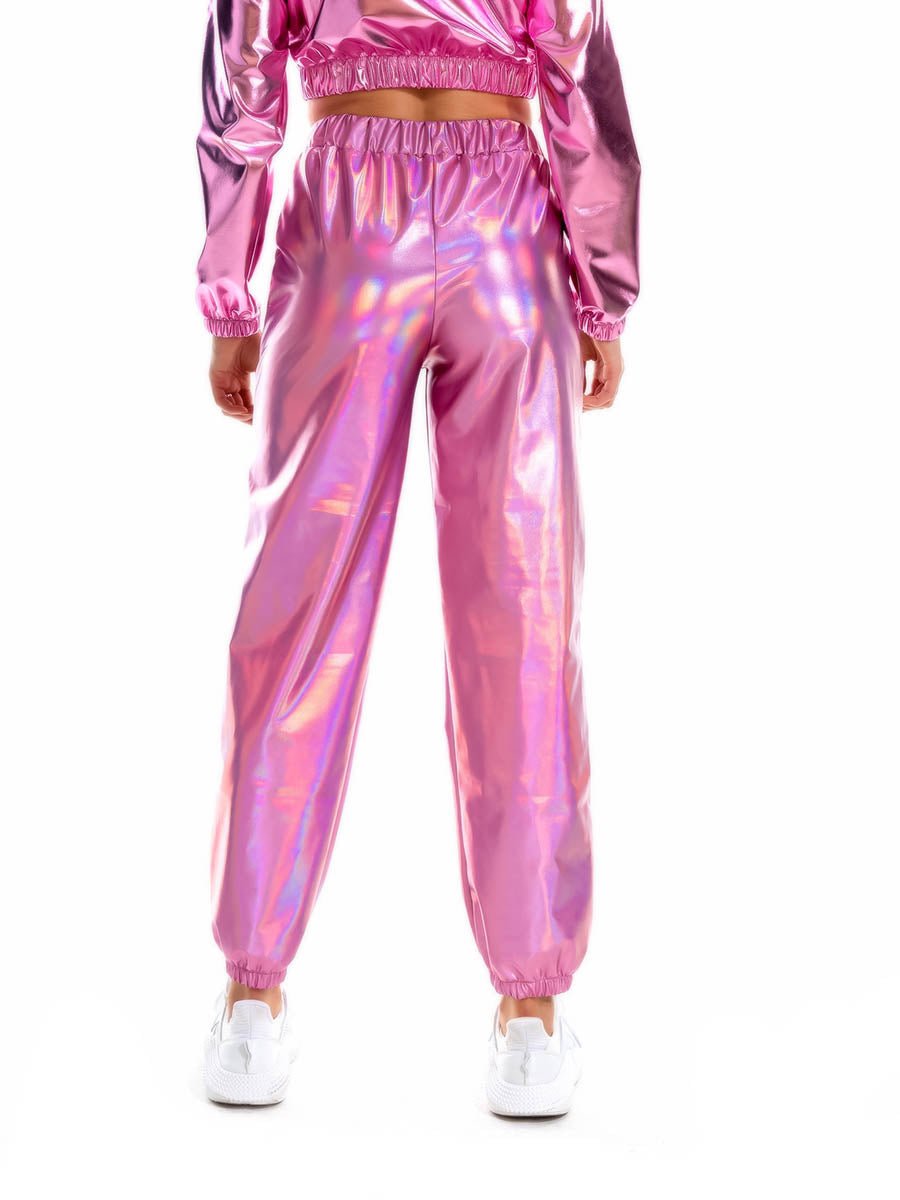Holographic Women's Festival Rave Pants - BeExtra! Apparel & More