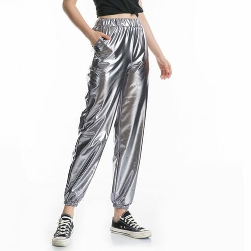 Holographic Women's Festival Rave Pants - BeExtra! Apparel & More