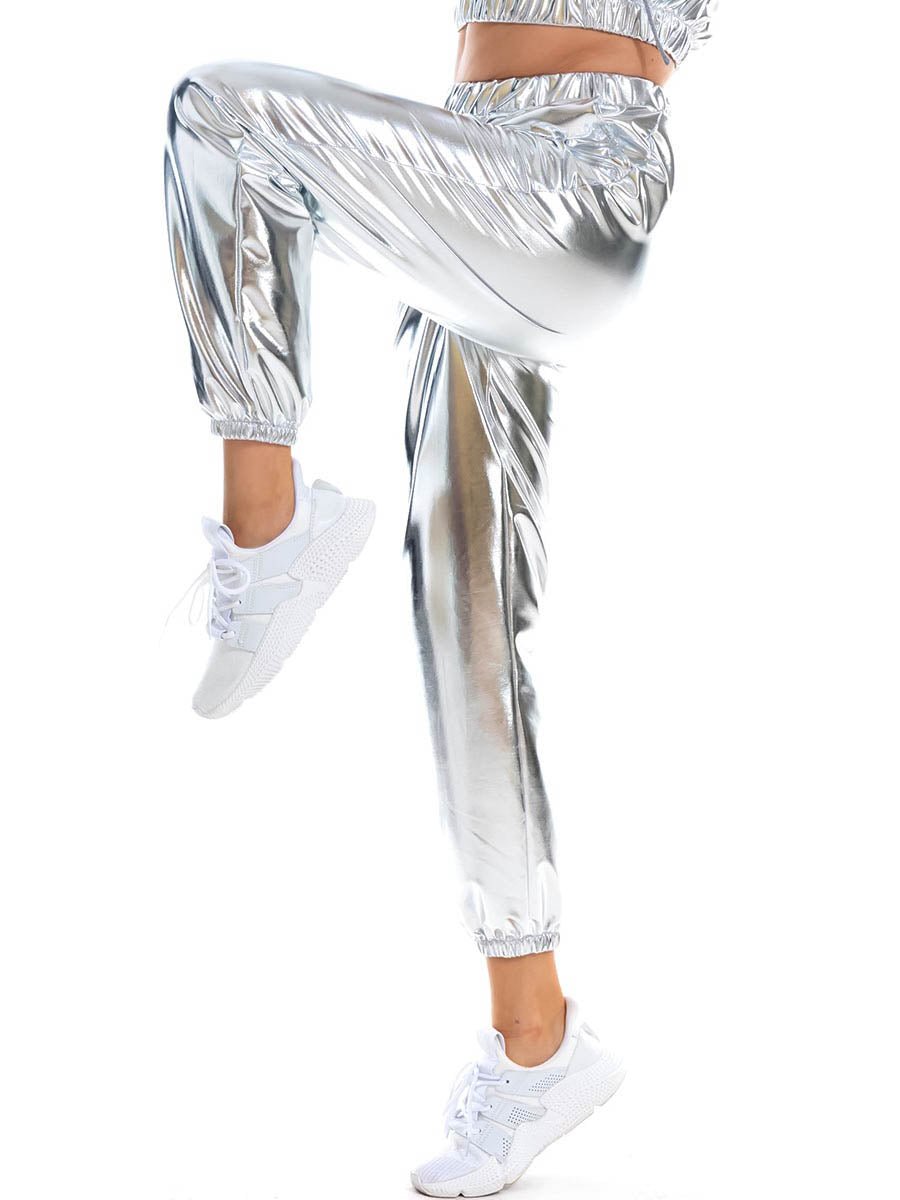 Holographic Women's Festival Rave Pants - BeExtra! Apparel & More