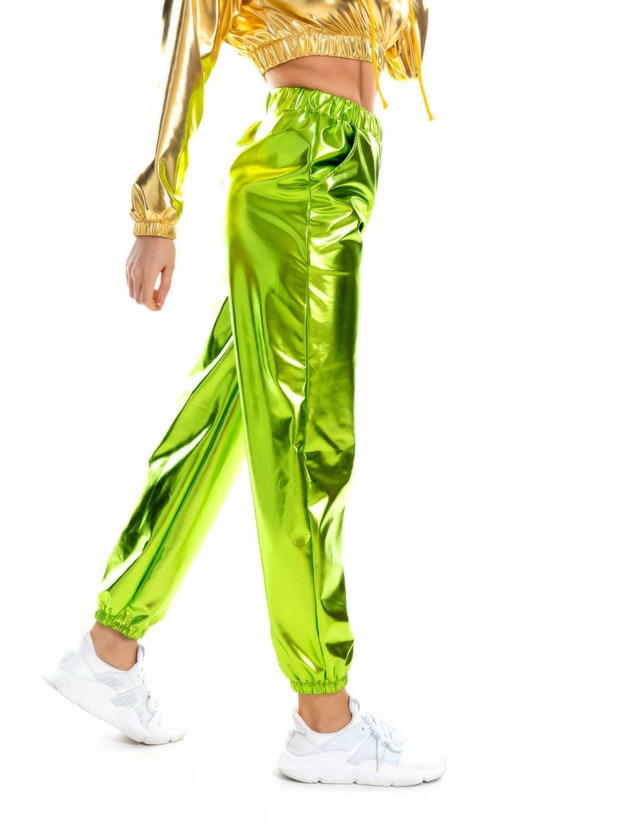 Holographic Women's Festival Rave Pants - BeExtra! Apparel & More