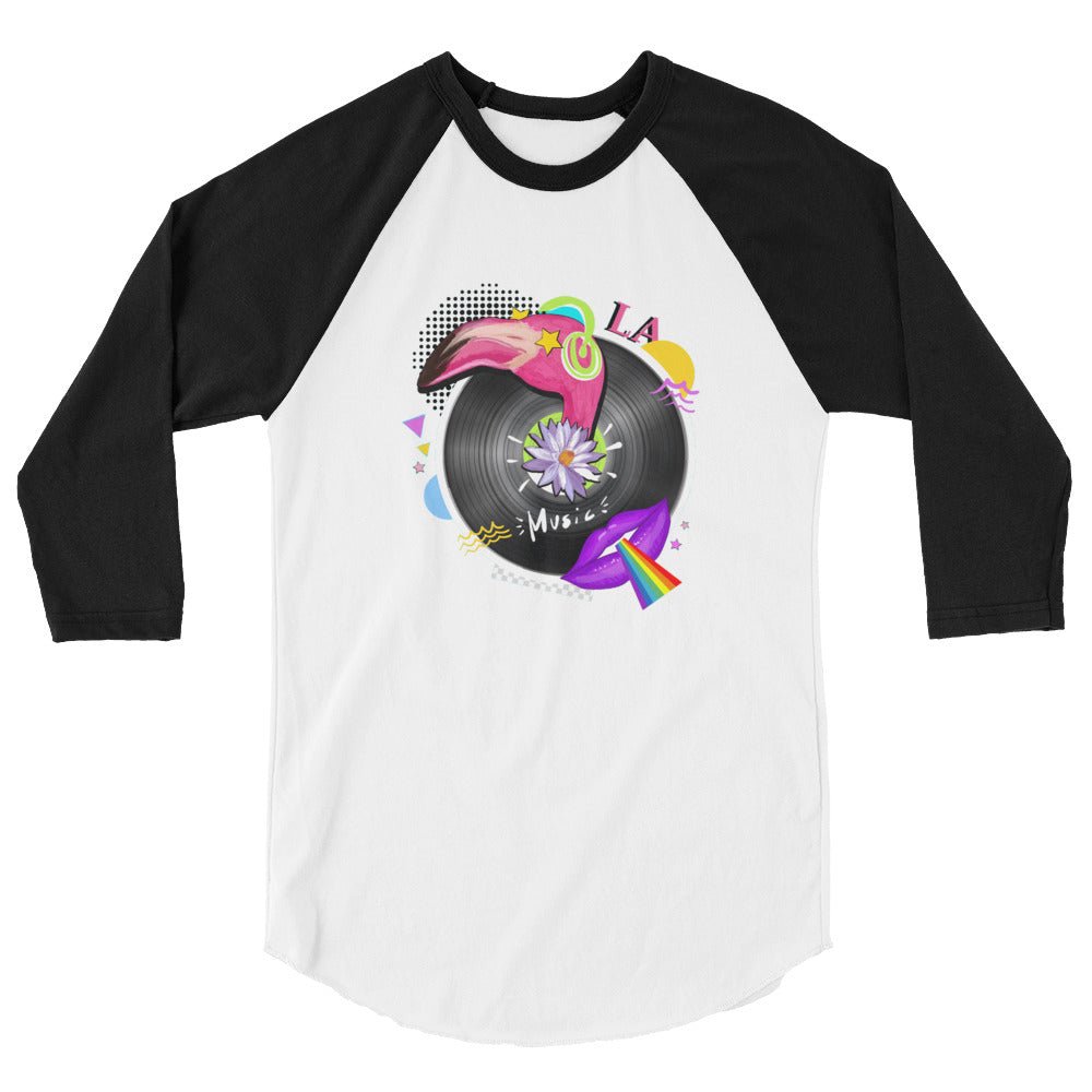 LA Trippy 3/4 Sleeve Raglan Shirt - BeExtra! Apparel & More