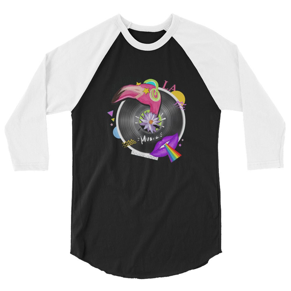 LA Trippy 3/4 Sleeve Raglan Shirt - BeExtra! Apparel & More
