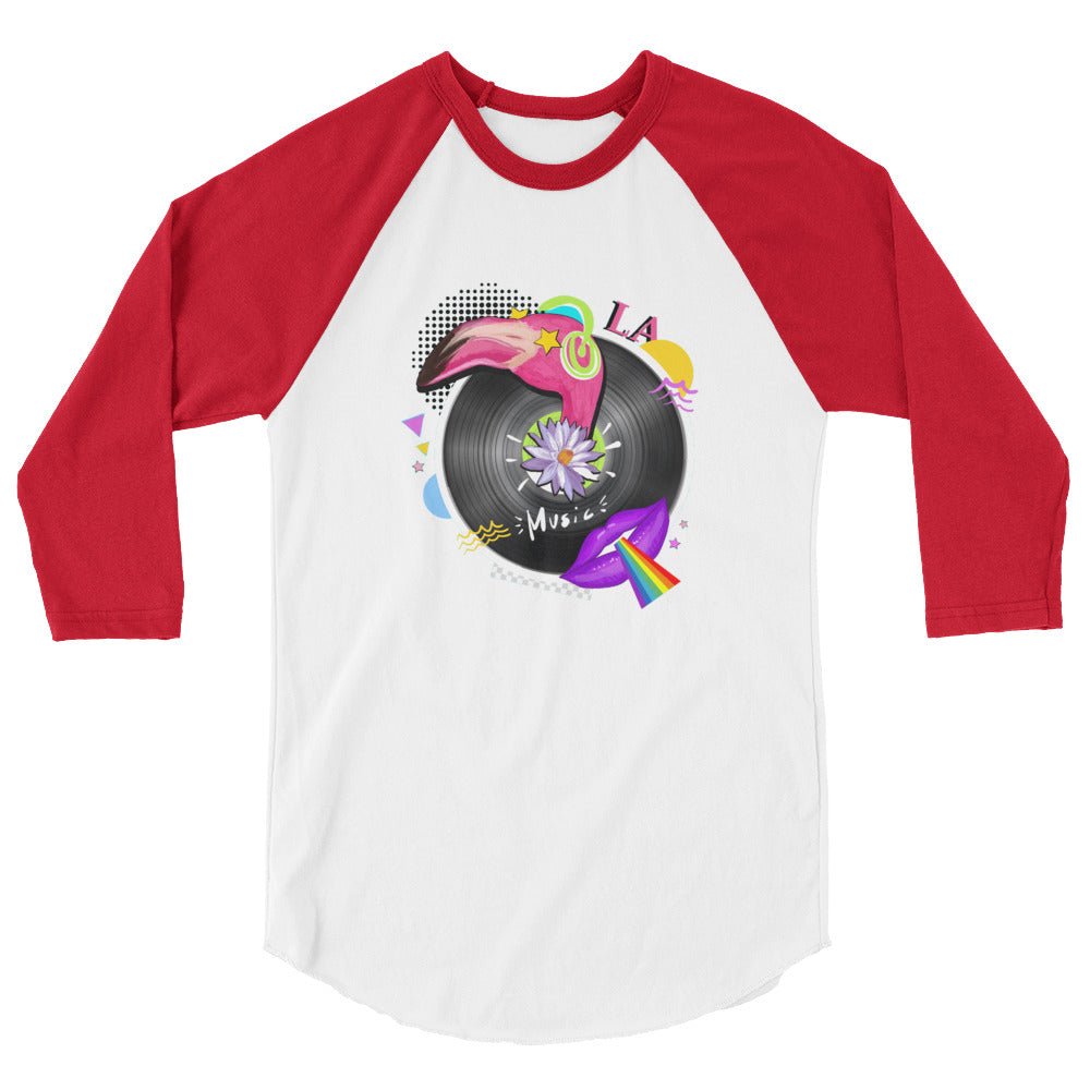 LA Trippy 3/4 Sleeve Raglan Shirt - BeExtra! Apparel & More