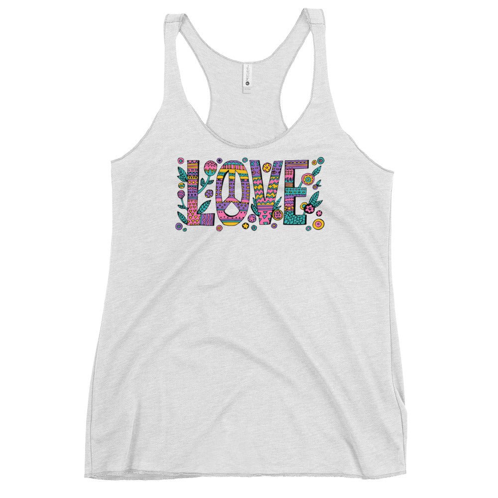 LOVE Women's Racerback Tank - BeExtra! Apparel & More