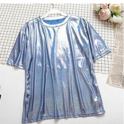 Men's Festival Shiny Short Sleeve Shirt - BeExtra! Apparel & More