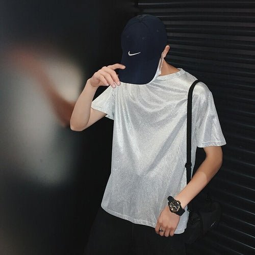 Men's Festival Shiny Short Sleeve Shirt - BeExtra! Apparel & More