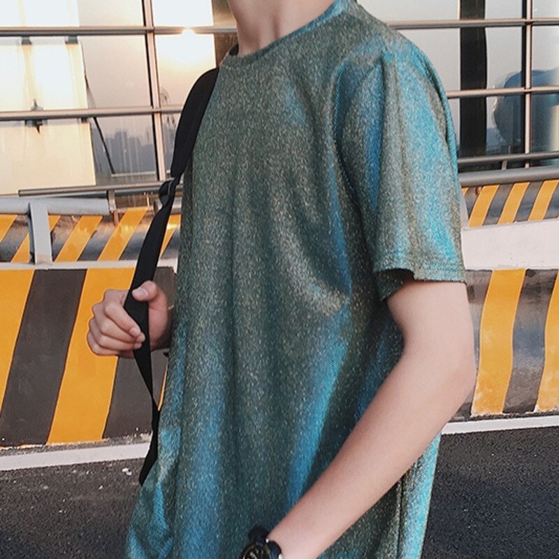 Men's Festival Shiny Short Sleeve Shirt - BeExtra! Apparel & More