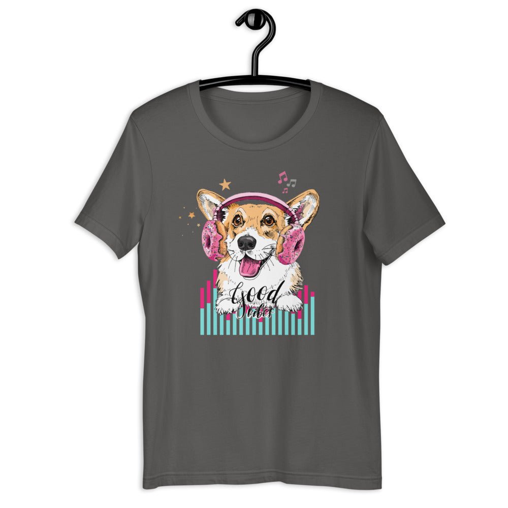 Music Corgi Short-Sleeve Unisex T-Shirt - BeExtra! Apparel & More