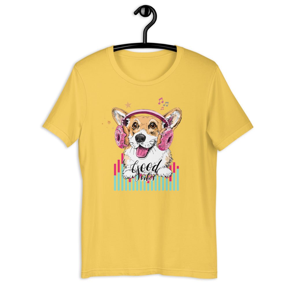 Music Corgi Short-Sleeve Unisex T-Shirt - BeExtra! Apparel & More