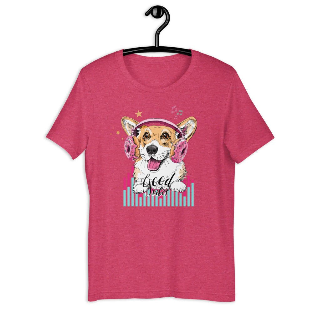 Music Corgi Short-Sleeve Unisex T-Shirt - BeExtra! Apparel & More