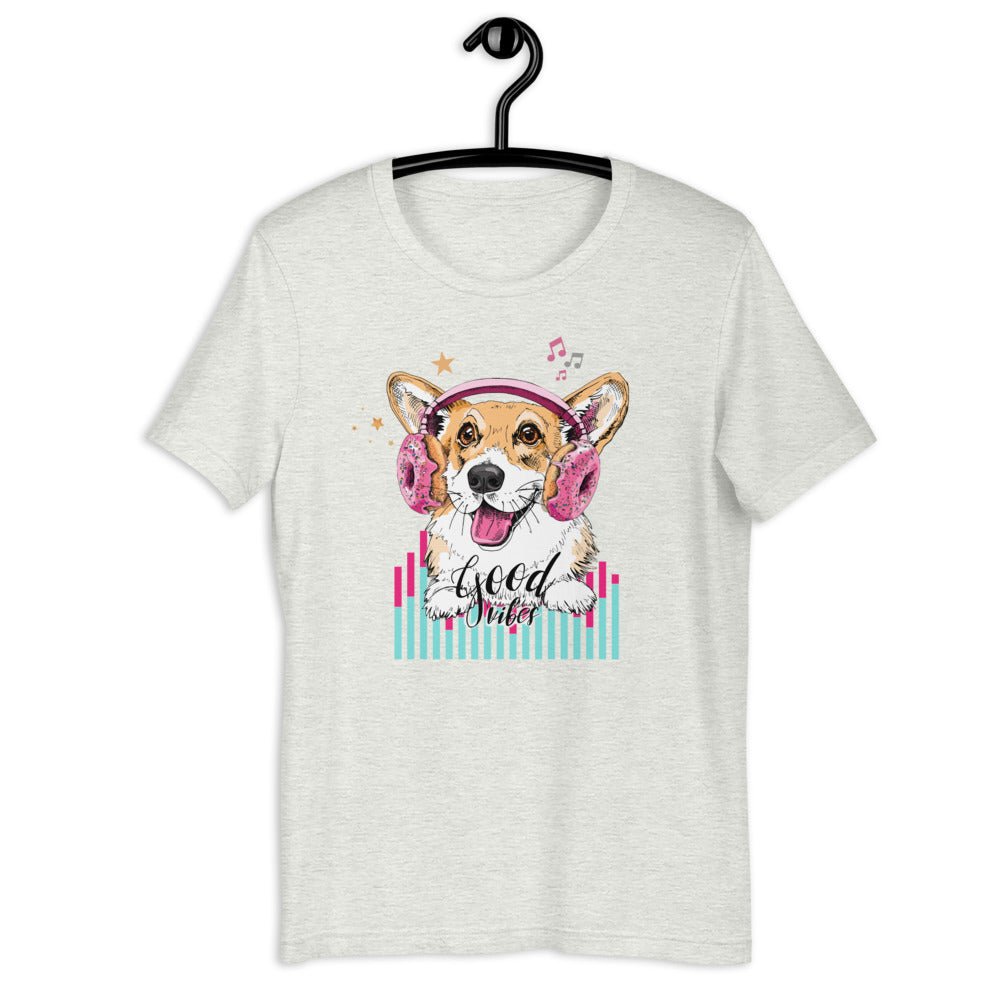 Music Corgi Short-Sleeve Unisex T-Shirt - BeExtra! Apparel & More