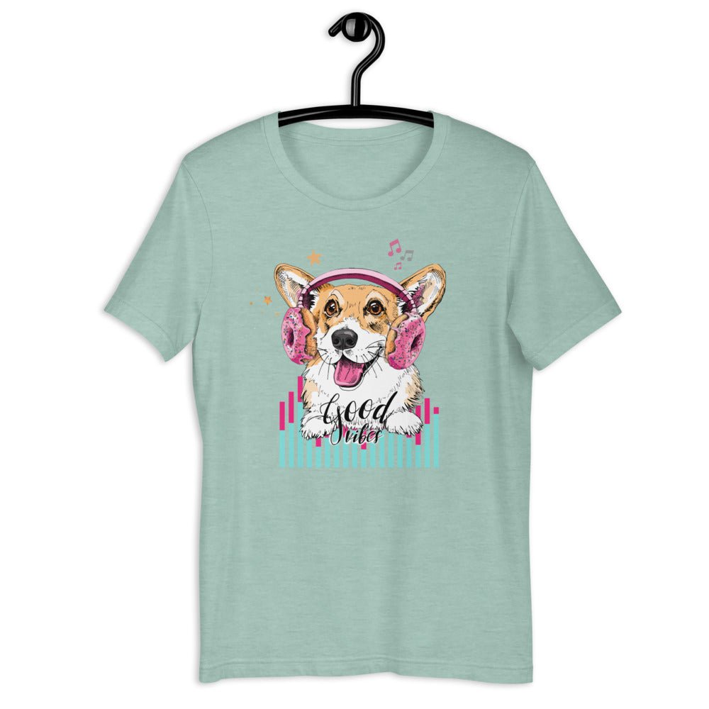 Music Corgi Short-Sleeve Unisex T-Shirt - BeExtra! Apparel & More