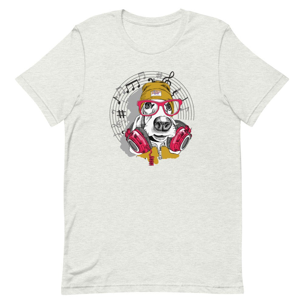 Music Dog Short-Sleeve Unisex T-Shirt - BeExtra! Apparel & More