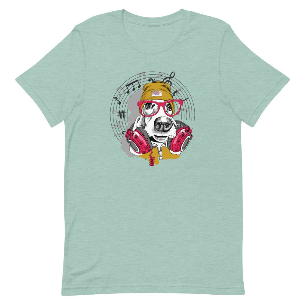 Music Dog Short-Sleeve Unisex T-Shirt - BeExtra! Apparel & More