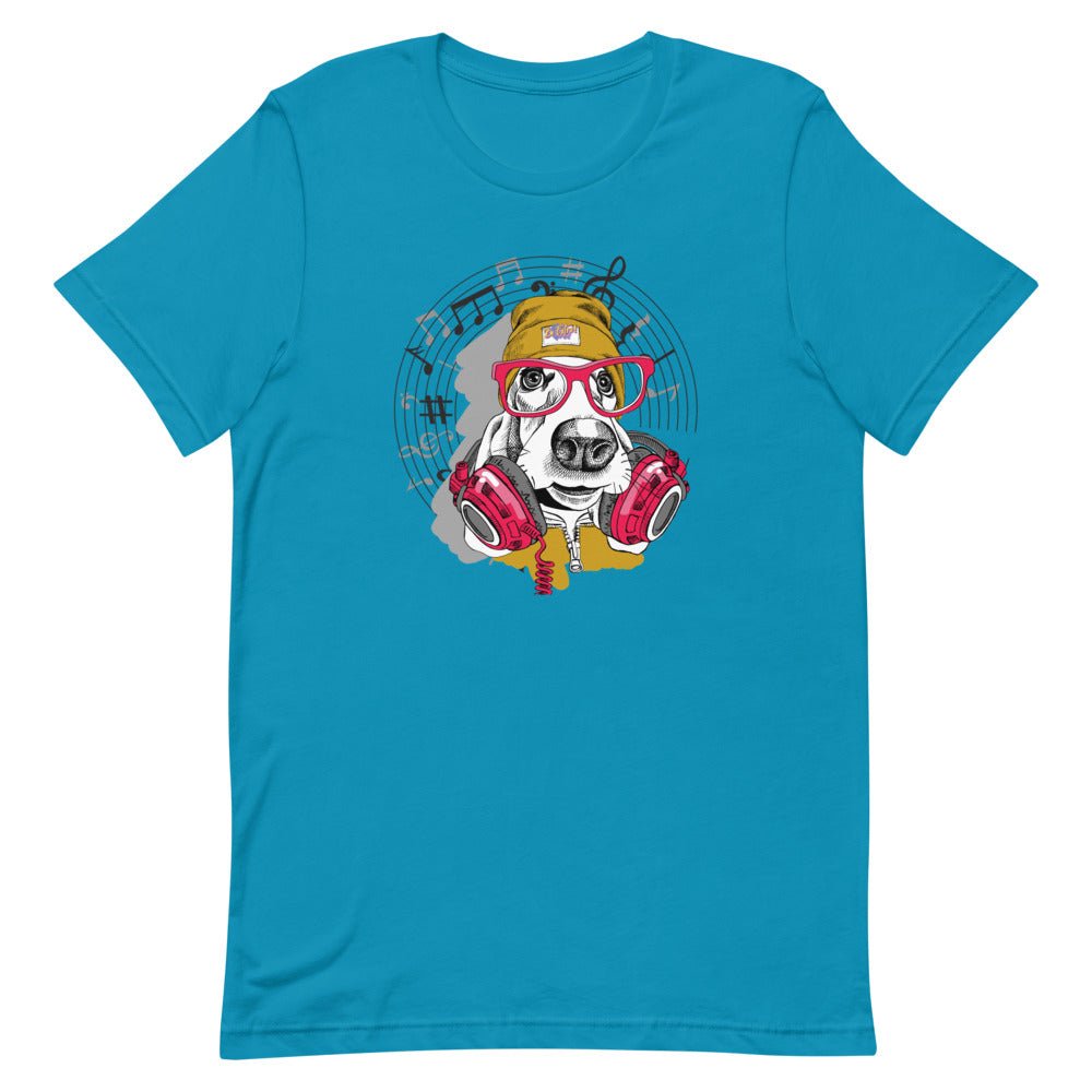 Music Dog Short-Sleeve Unisex T-Shirt - BeExtra! Apparel & More