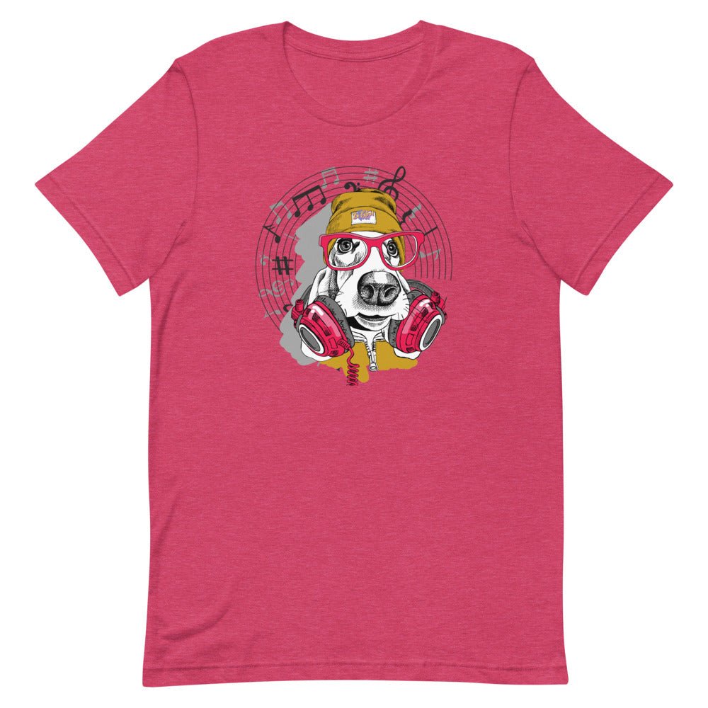 Music Dog Short-Sleeve Unisex T-Shirt - BeExtra! Apparel & More