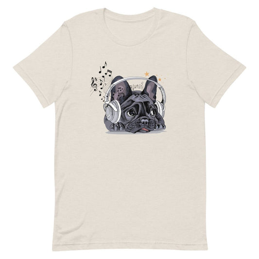 Music Frenchie Short-Sleeve Unisex T-Shirt - BeExtra! Apparel & More