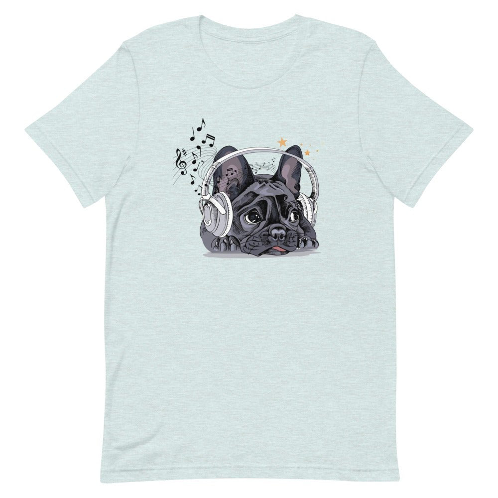 Music Frenchie Short-Sleeve Unisex T-Shirt - BeExtra! Apparel & More