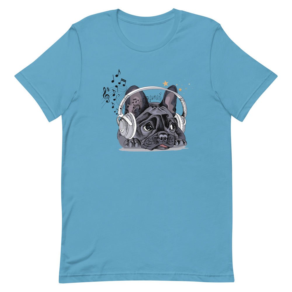 Music Frenchie Short-Sleeve Unisex T-Shirt - BeExtra! Apparel & More
