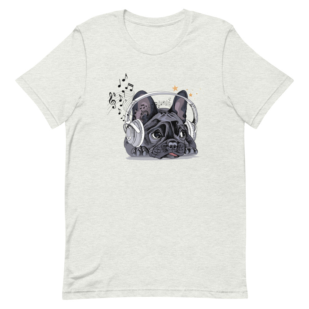 Music Frenchie Short-Sleeve Unisex T-Shirt - BeExtra! Apparel & More