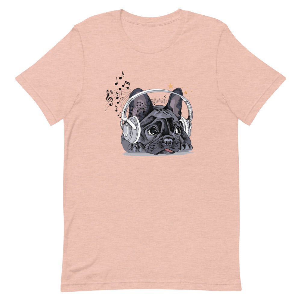 Music Frenchie Short-Sleeve Unisex T-Shirt - BeExtra! Apparel & More