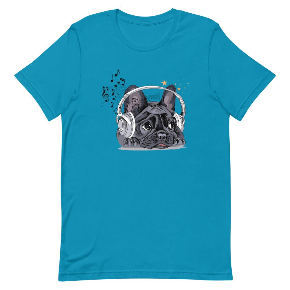 Music Frenchie Short-Sleeve Unisex T-Shirt - BeExtra! Apparel & More