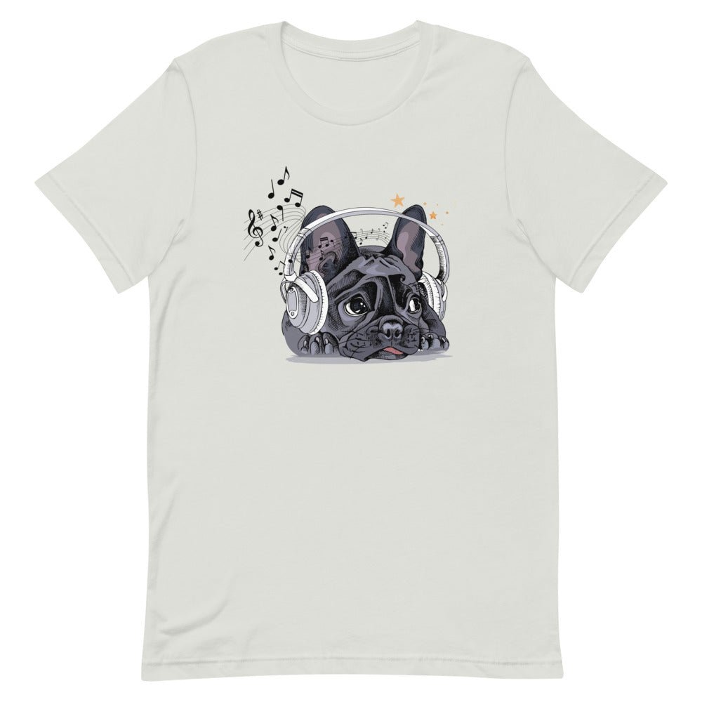 Music Frenchie Short-Sleeve Unisex T-Shirt - BeExtra! Apparel & More