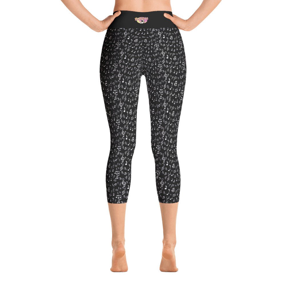Music Notes Yoga Capri Leggings - BeExtra! Apparel & More