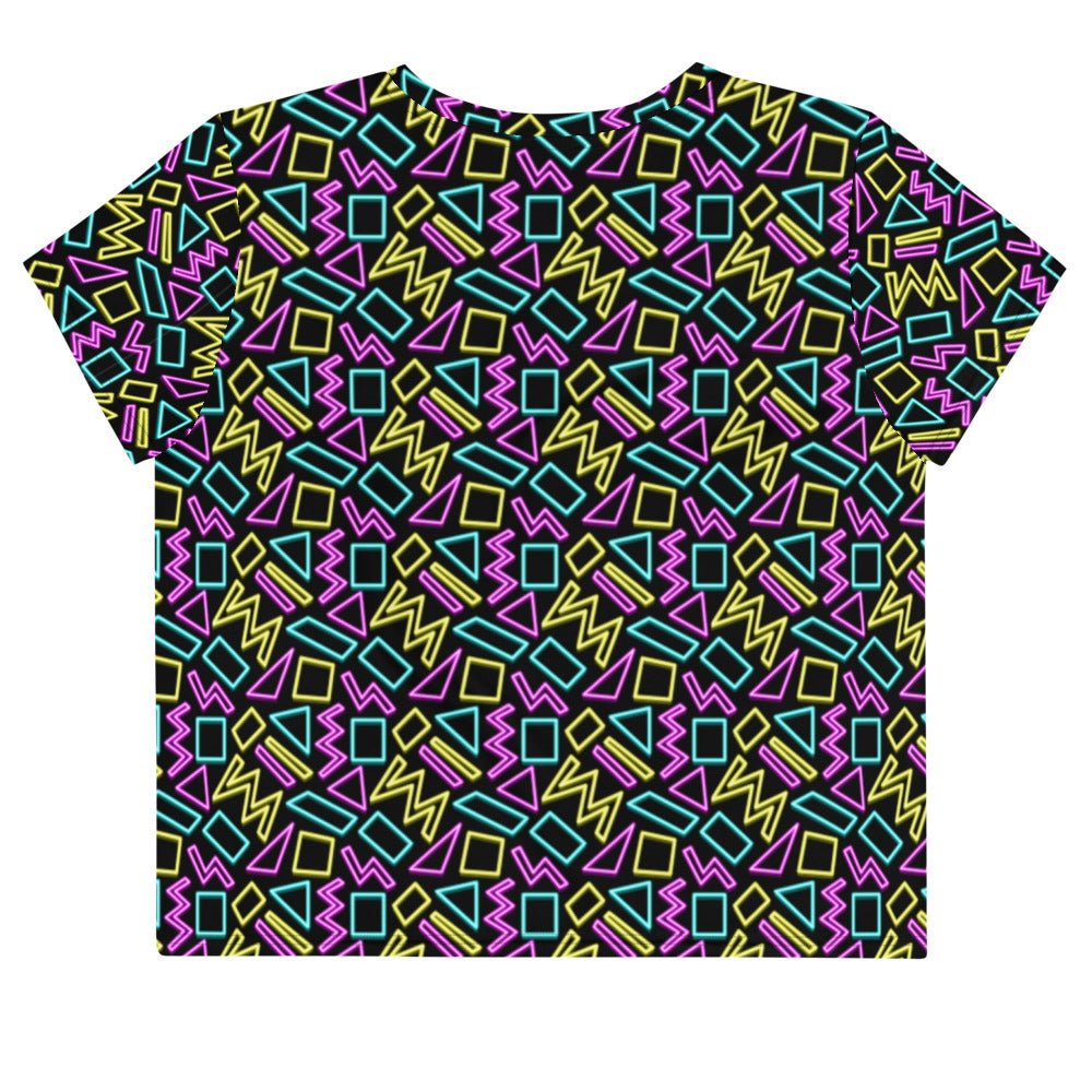 Neon Pattern Women's Crop Tee - BeExtra! Apparel & More