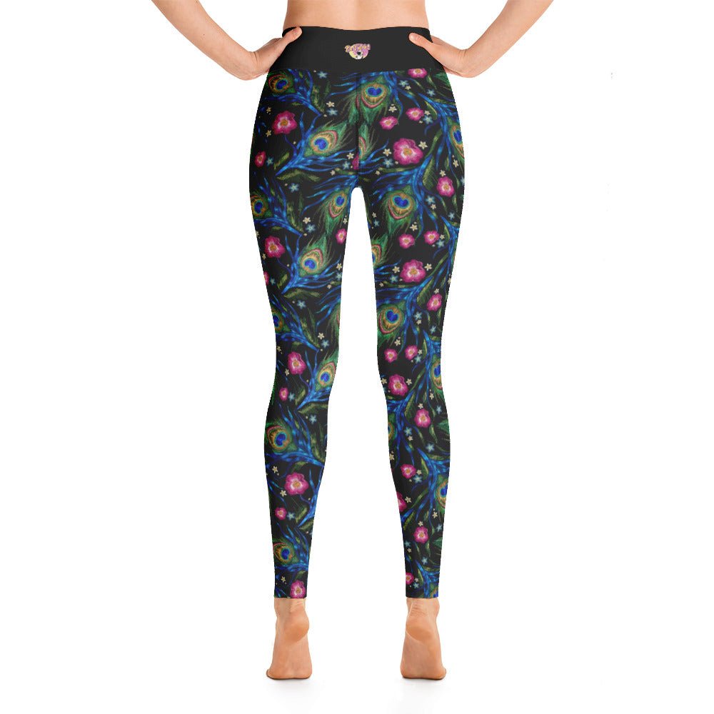 Peacock High Waist Yoga Leggings - BeExtra! Apparel & More