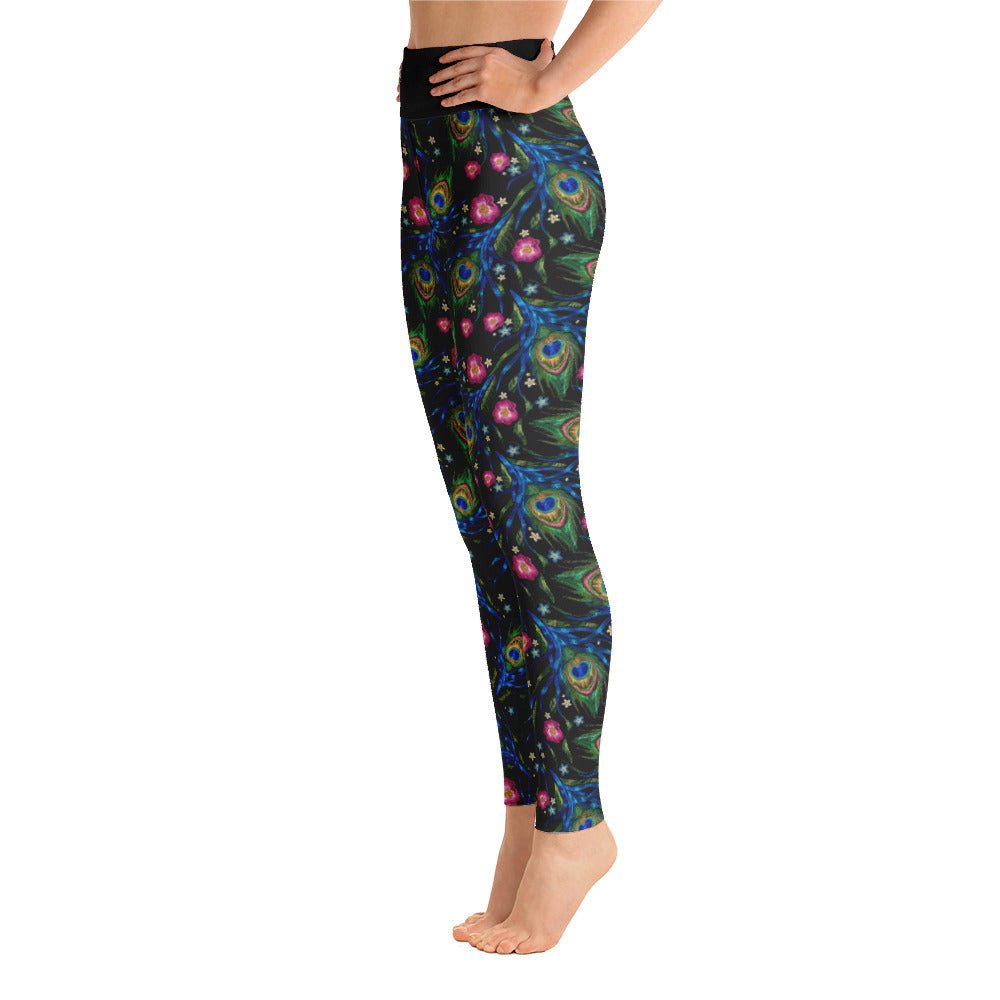 Peacock High Waist Yoga Leggings - BeExtra! Apparel & More