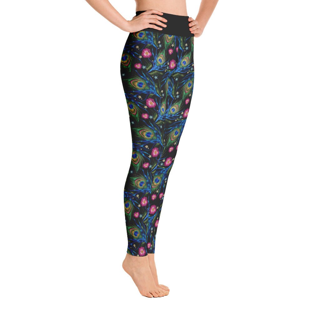 Peacock High Waist Yoga Leggings - BeExtra! Apparel & More