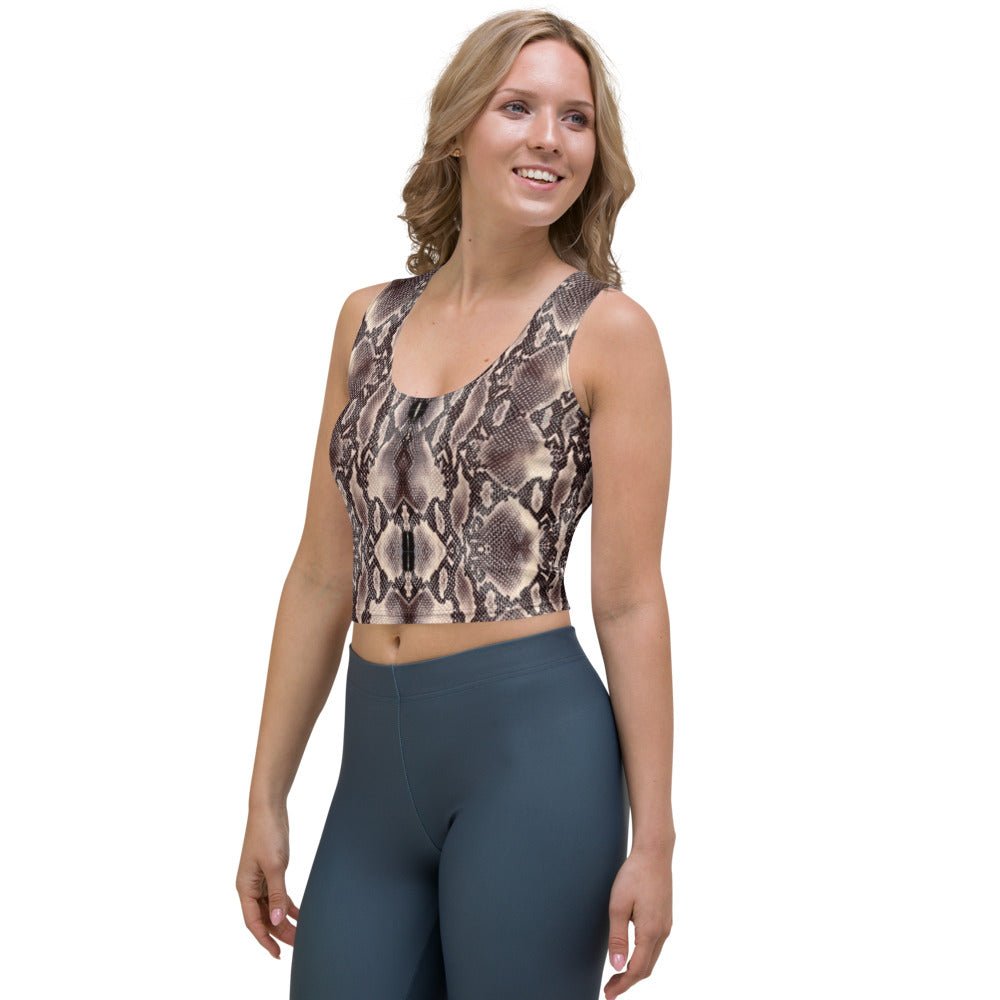 Snake Skin Print Crop Top - BeExtra! Apparel & More