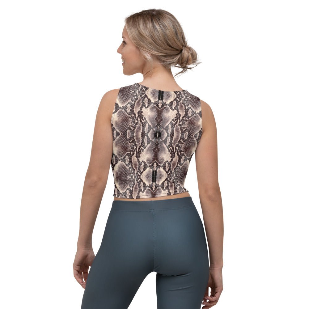 Snake Skin Print Crop Top - BeExtra! Apparel & More